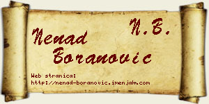 Nenad Boranović vizit kartica